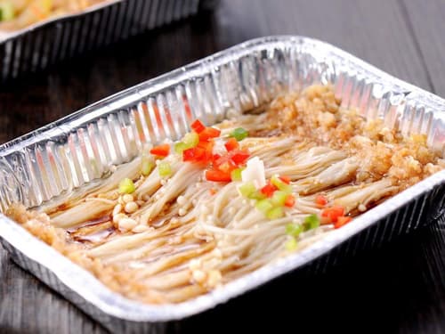 召陵锡纸烤金针菇